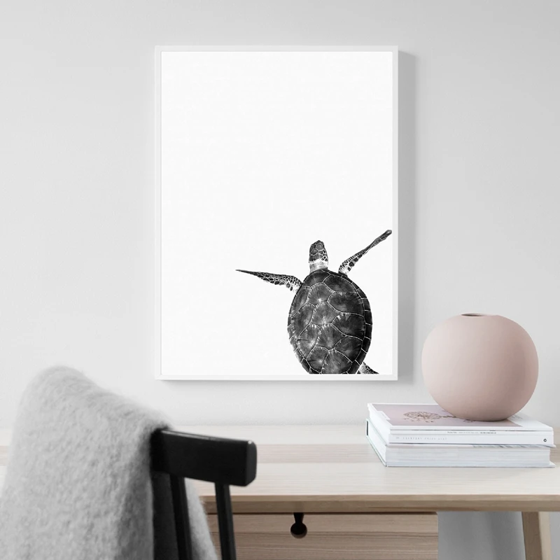 Холст с морской черепахой художественный плакат домашний декор современное