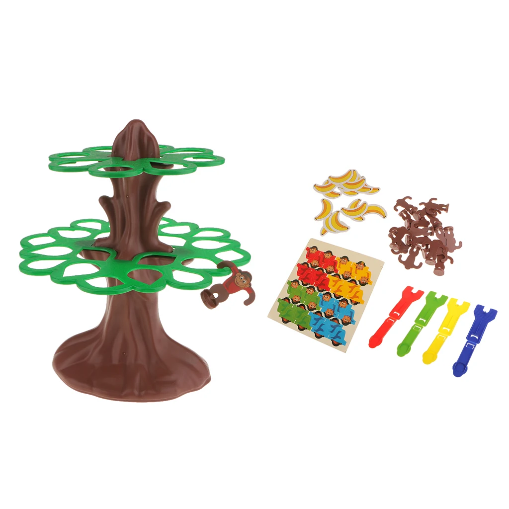 Детский компактный набор игрушек для прыжков с обезьянами бананами веселая