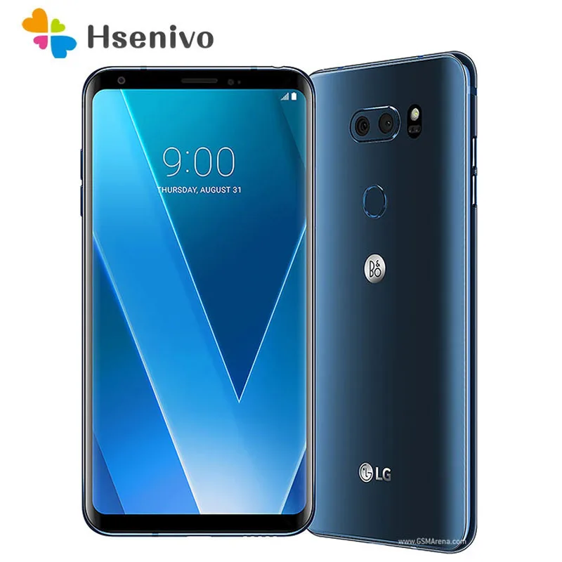 lg v30 h930ds 128gb refurbished original h930 dual sim cards unlocked mobile cell phone 13mp camera 4gb ram smartphone free global shipping