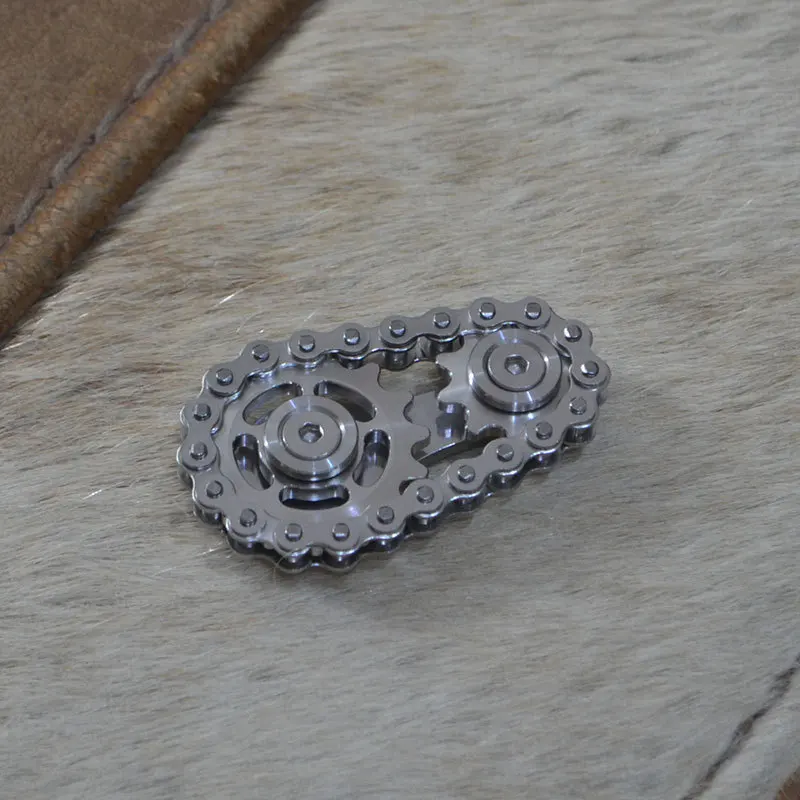

Unzip Toy Chain Gyro Fingertip Gyro SprocketsChains EDC Metal Toy Gear Sprocket Flywheel Stress Reliever Toys