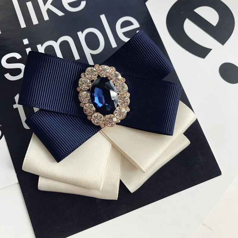 I-Remiel Bowties брошь-Бант Цветок Металлическая Ткань Глод жемчуг булавки и броши корсаж женские броши на лацкан для женщин