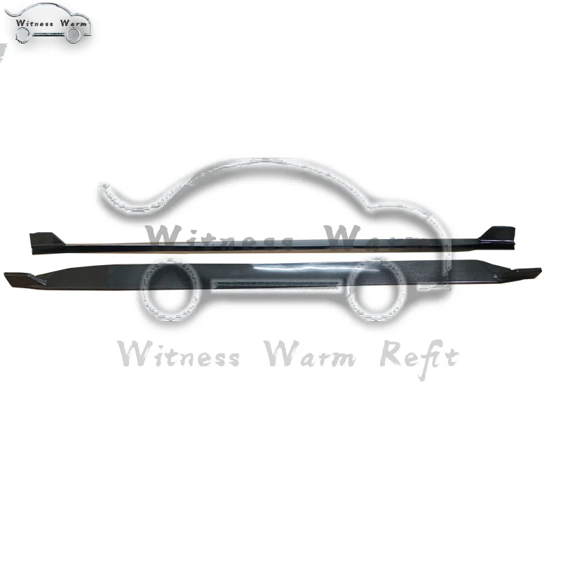 Углеродное волокно сбоку для губ разветвитель Body боковые юбки фартук Ford Mustang купе