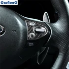 Кнопки для рулевого колеса автомобиля Infiniti FX 2009-2013 QX70 2014-2017, отделка панели, наклейка из углеродного волокна, стильные аксессуары