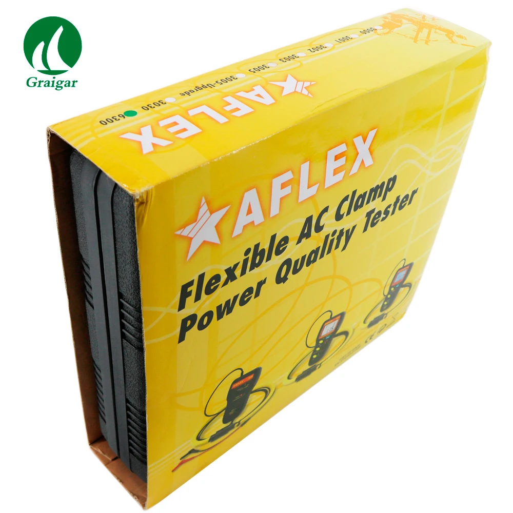 

AFLEX-6300 Graphic Power Quality Analyzer Programmable PT (1 to 3000) Ratios