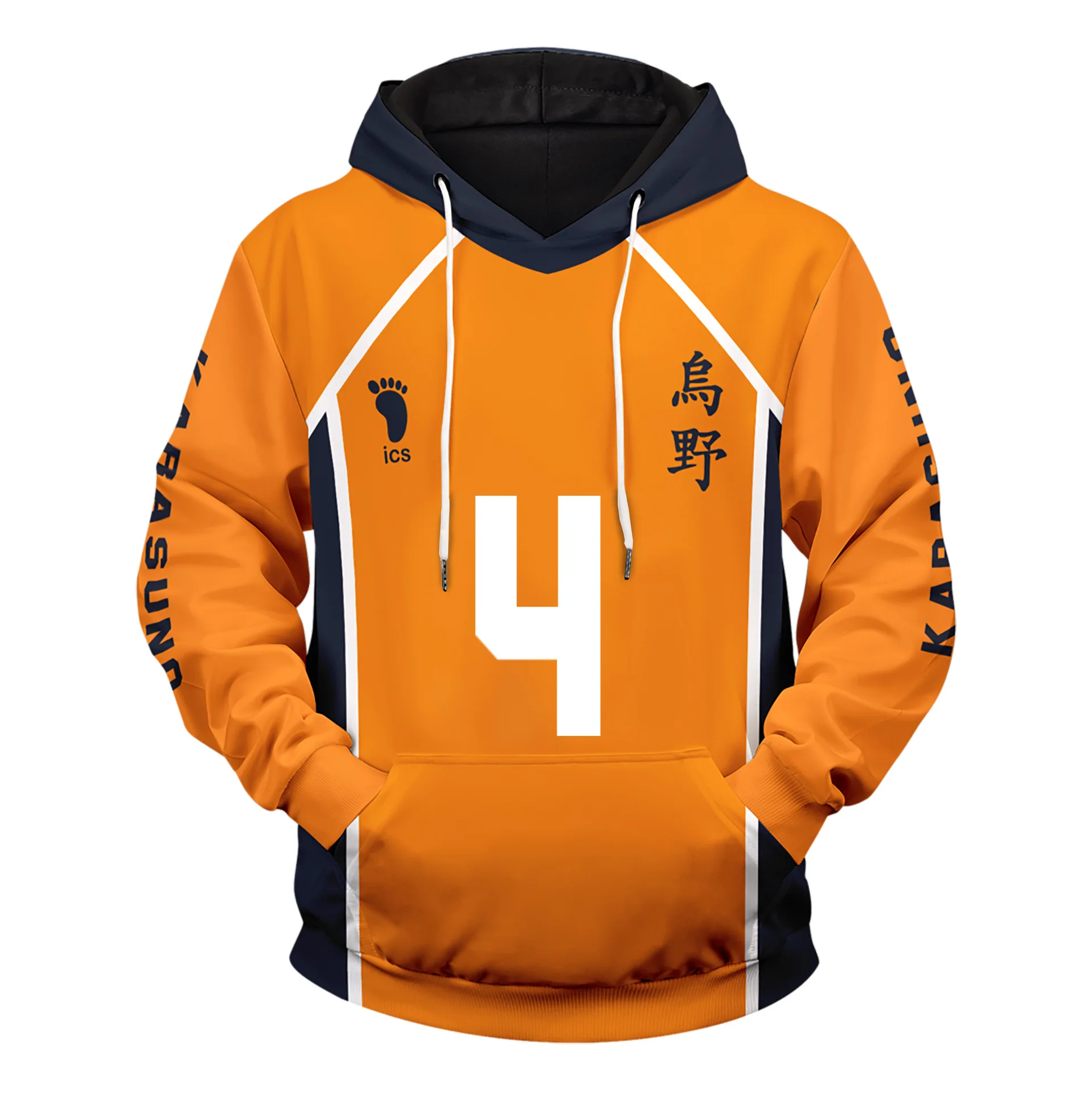 

Haikyuu!! Cosplay Hoodie Hinata Shoyo Kageyama Tobio Cosplay Hooded 3D Print Sweatshirts