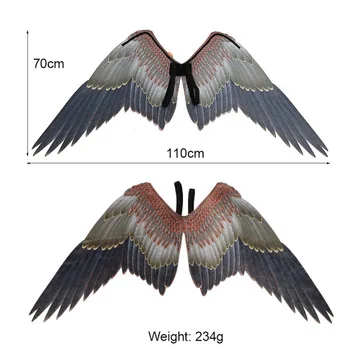 

Крылья унисекс COSPTY с орлиным крылом, многослойные цвета для очков