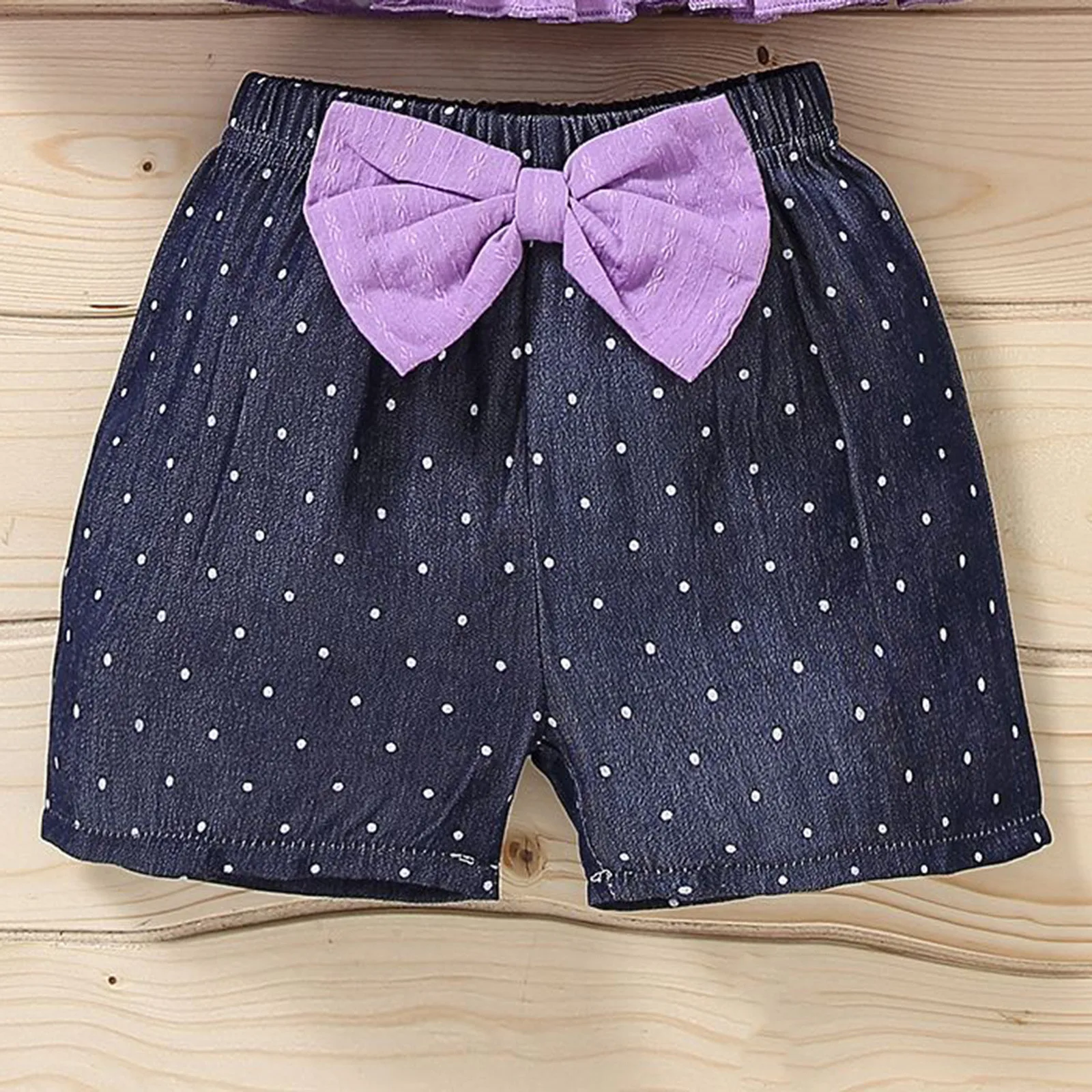 Для маленьких девочек одежда для детей ясельного возраста с украшением в виде