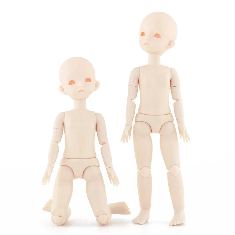 

New 28cm Bjd Doll 1/6 22 Joint Sleeping Eye nude Baby Dolls Head Body Normal Skin Doll DIY Makeup Dolls Kids Toys for Girls Gift
