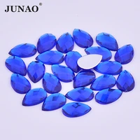 junao 813mm 1825mm dark blue drop crystal rhinestones flatback acrylic gems scrapbook strass stones for decoration