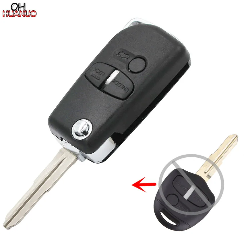 3 Button Upgrade Folding Flip Remote Key Shell Case Fob for MITSUBISHI Lancer Outlander Right Blade | Автомобили и мотоциклы
