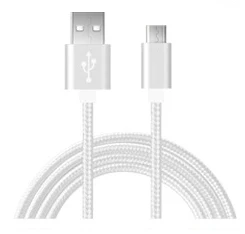 Micro 2,0 USB кабель для синхронизации данных и зарядки для lenovo Tab S8-50 A6010 A536/Vibe Z2 Pro X2/A916 A606 S580 S856 кабель для зарядки - Цвет: 1mSilver