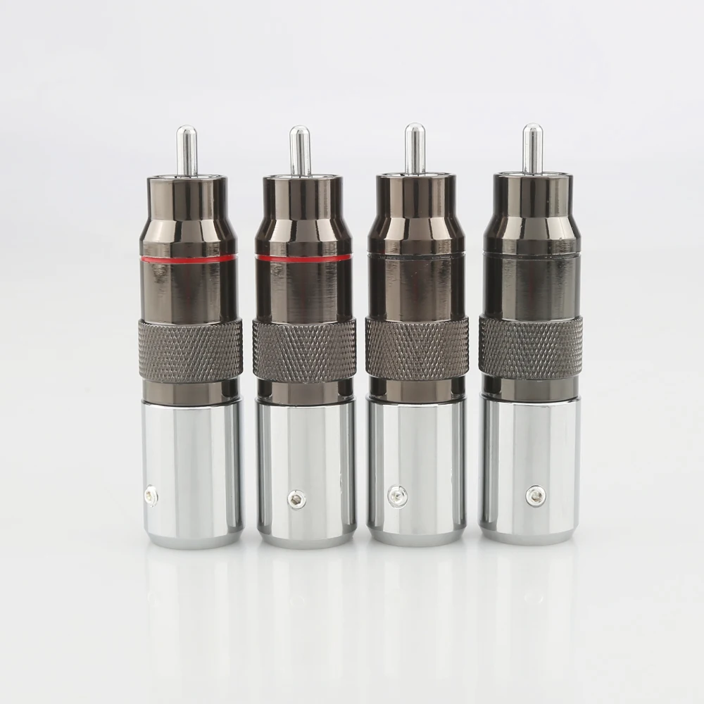 4 шт. Hi-End родиевое покрытие Audiocrast OR09R отпаять RCA терминал Hi-Fi поделки из латуни