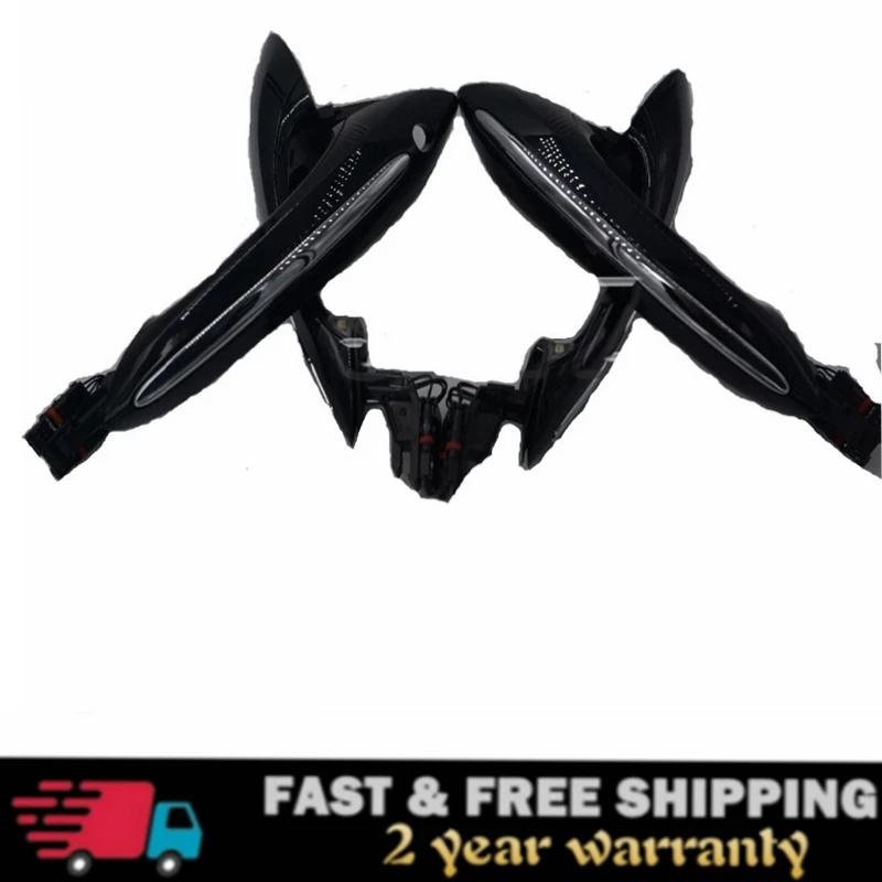 Черный цвет с комфортом доступа Дверные ручки для BMW 5 серии F10 520d 520i 525d 528i 530d 530i