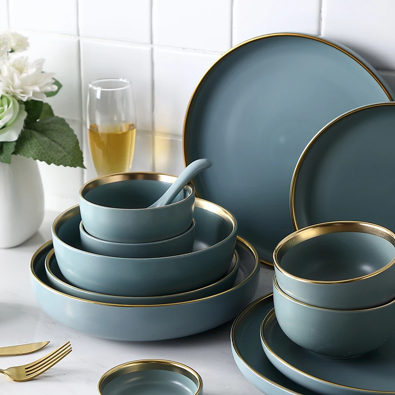 Тарелка керамическая в европейском стиле набор посуды для приготовления соуса