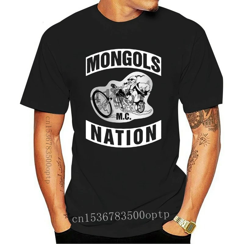 

New 2021 MONGOL MC NATION USA MOTORCLYCLE CLUB Black T-Shirts TEE S-3XL