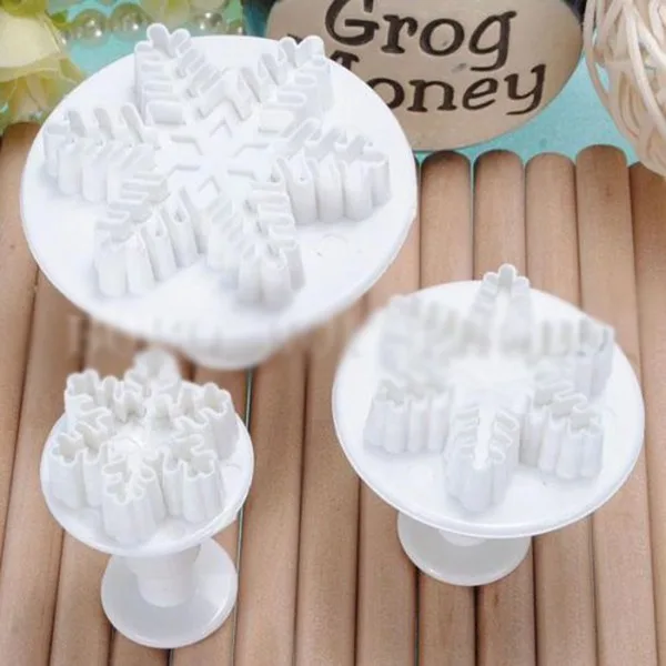 Пластик Снежинка для выпечки тортов с помадной начинкой декоративная форма