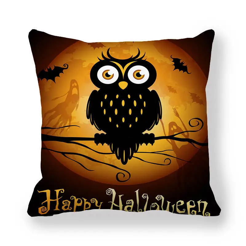 Хэллоуин Декор Angry черная кошка чехол для подушки с принтом велюром наволочка