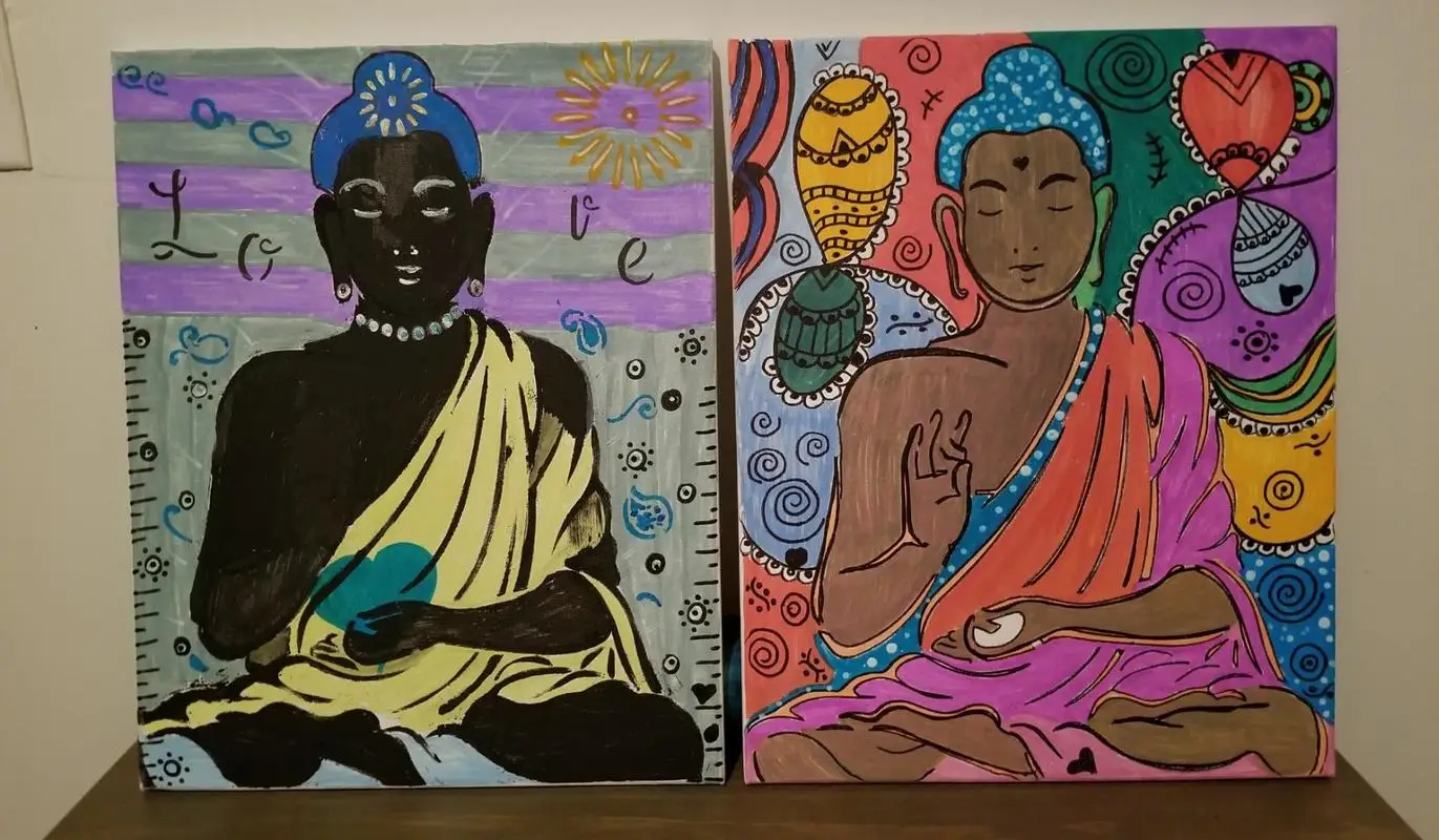 Размер А4 DIY ремесла индийский Будда трафареты для краски по дереву настенная