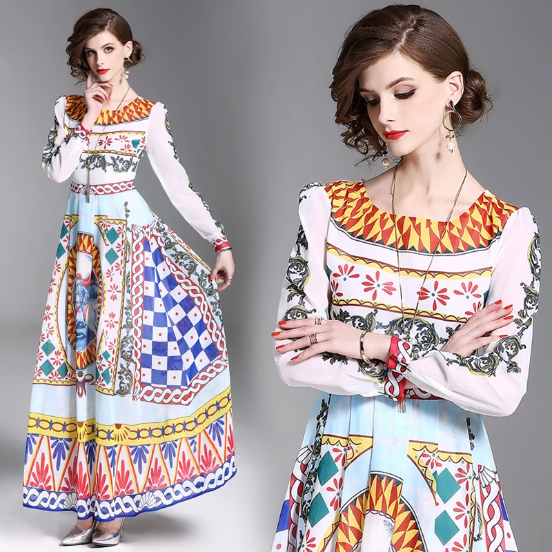 

Новая летняя модная длинная юбка с принтом, платья и платья с поясом и пухом