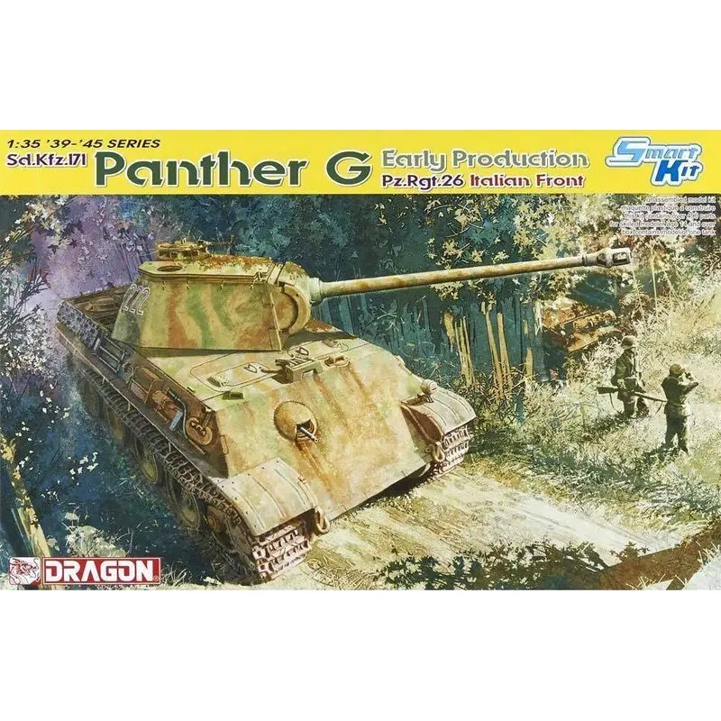 DRAGON 6267 1/35 Panther G Раннее Производство Pz.Rgt.26 итальянская передняя модель