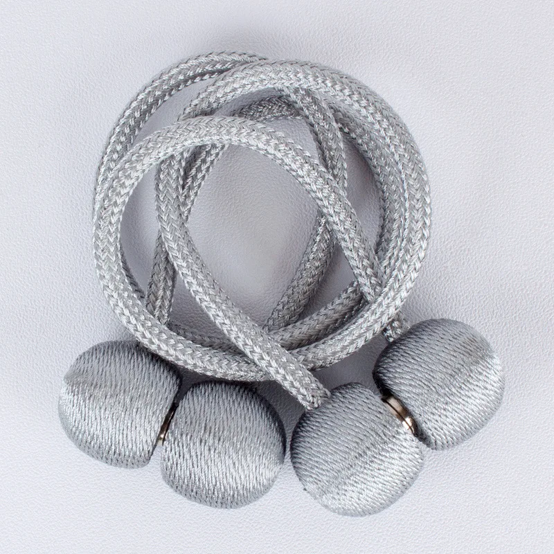 1PCS Gray 1 шт. магнитные Перламутровые Шарики для занавесок подхваты для галстука сзади Holdbacks пряжки зажимы аксессуары карнизы аксессуары - Цвет: 1PCS Gray