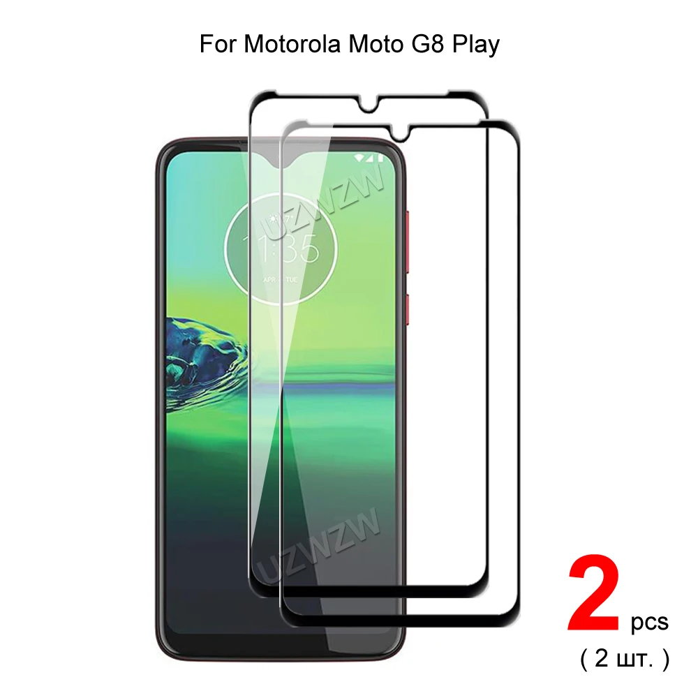 

For Motorola Moto G8 Play Full Coverage Tempered Glass Phone Screen Protector Protective Guard Film 2.5D 9H Hardness