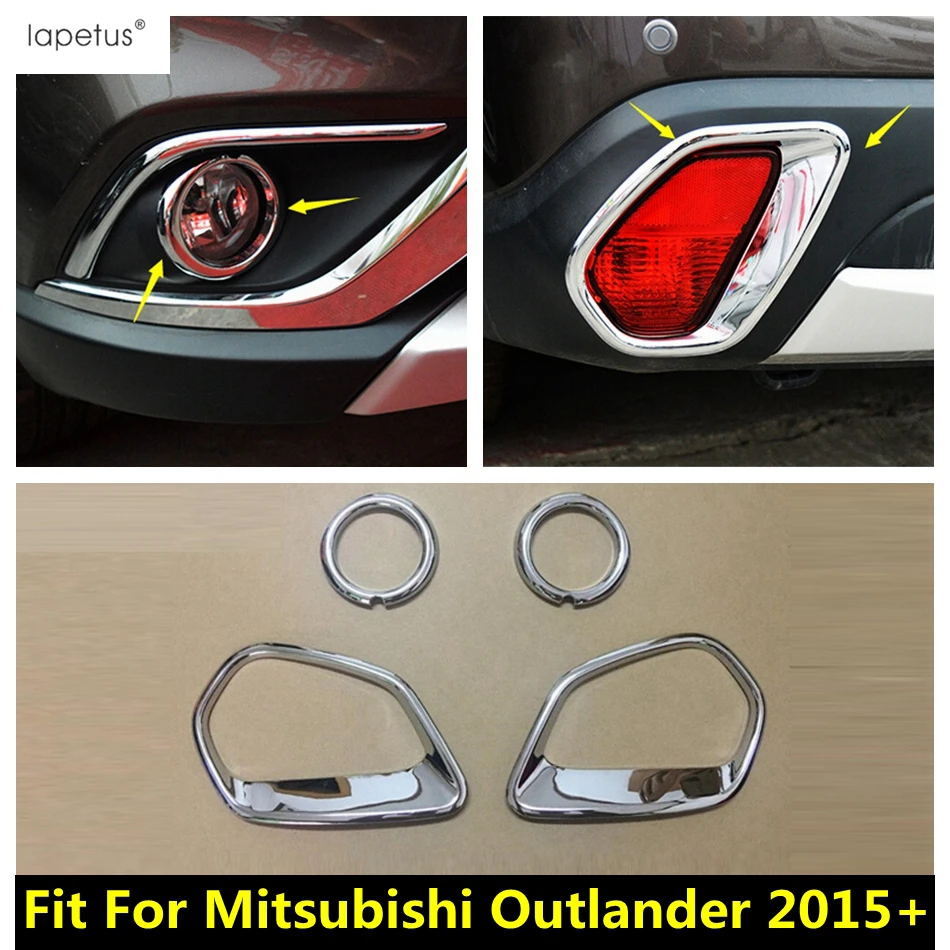 Аксессуары Lapetus для Mitsubishi Outlander 2015 2020 передняя фара противотуманная фасветильник