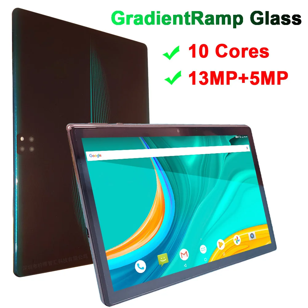 

NENMONE P40S 4G Phone Call 4GB RAM 64 ROM Tablet PC 1920x1200 Android 10 Core 10.1 inch IPS MT6797 GPS Tablets 13MP Glass Body