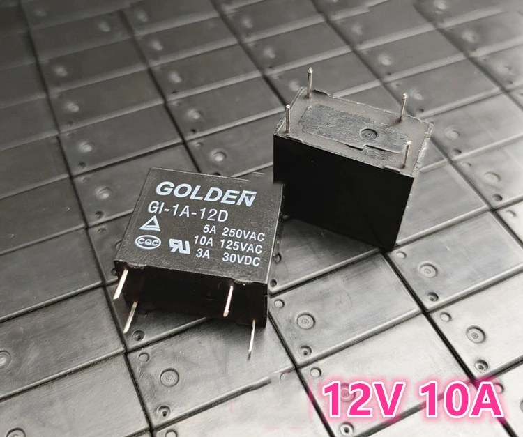 

1pcs 100% Original Neue GOLDENE GI-1A-12D 12VDC GI-1A-24D 24VDC 4 PINS 5A Power Relais