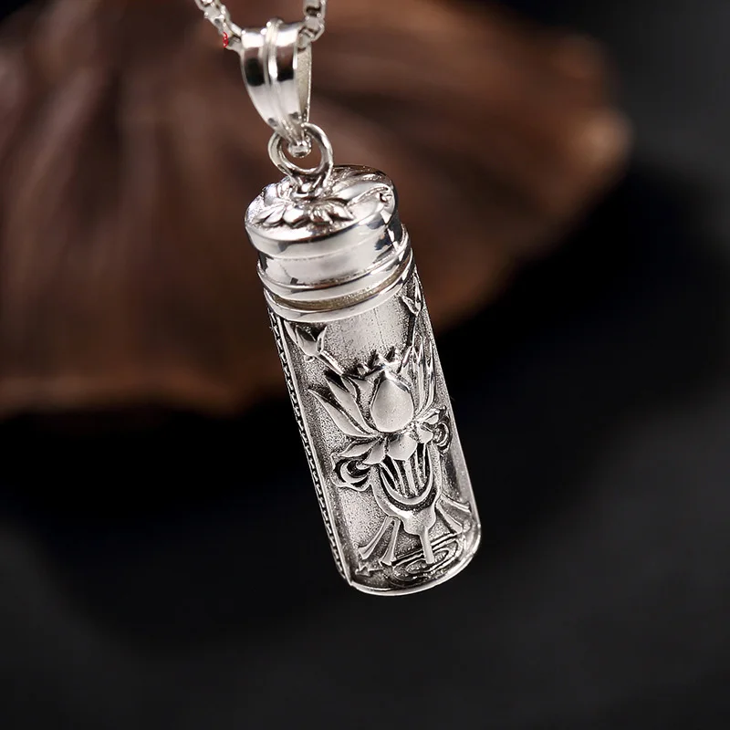 Подвеска из стерлингового серебра 925 пробы открывающийся индивидуальный