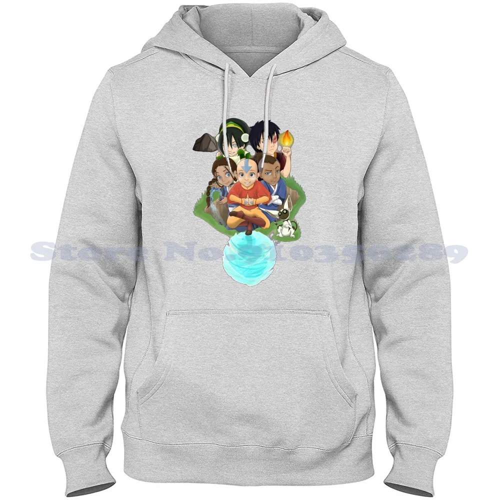 

The Last Airbender Streetwear Sport Hoodie Sweatshirt The Last Air Bender Aang Katara Sokka Toph Zuko Momo Water Earth Fire Air