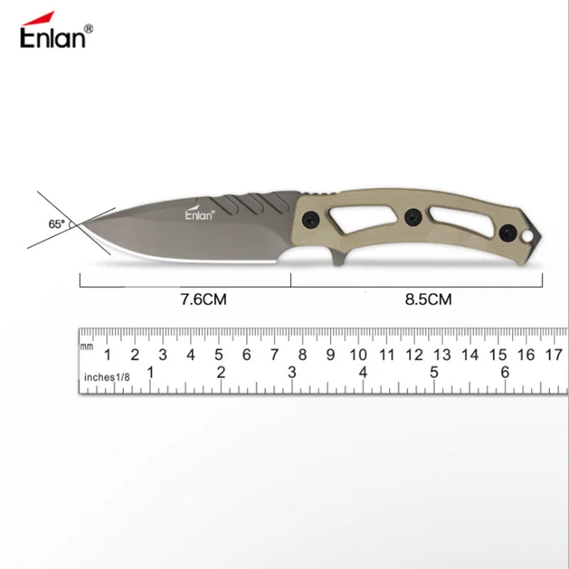 Enlan EG003 фиксированный нож 8CR13mov лезвие Тактический прямой для отдыха на природе