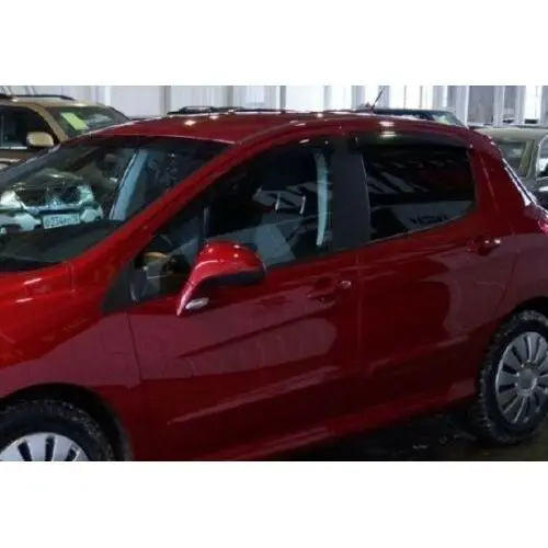 Ветровики для пежо 308 пижо пежеот дефлекторы окон дождевики на окна козырьки