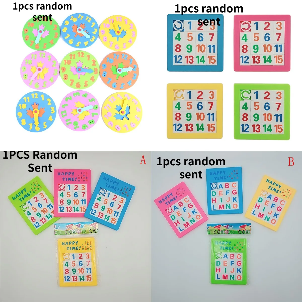 3D пазл-слайд пластиковые строительные цифры алфавит Эва сборка часов детская