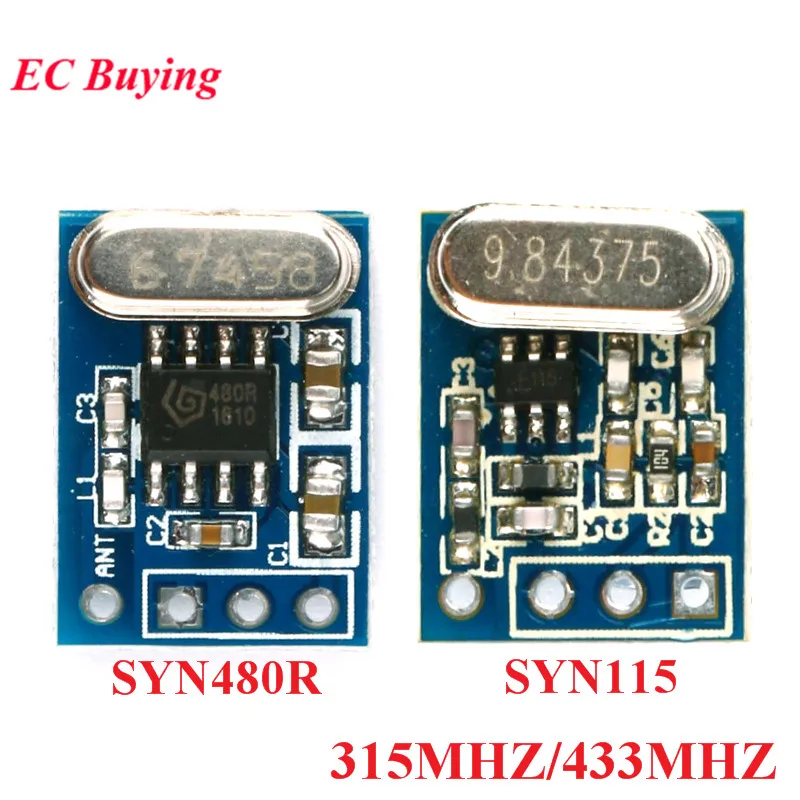 Беспроводной модуль приемника передатчика SYN115 SYN480R 315 МГц 433 ASK/OOK плата для Arduino |