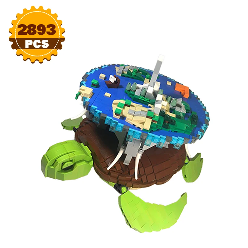 

Moc Animal Toys Discworlded Building Blocks Kits Ocean Sea Turtle Bricks Model Figures Creative Educational Toys Kids Gift