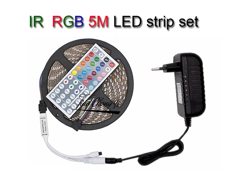 5 м 10 м 15 м WiFi Светодиодная лента RGB Водонепроницаемая SMD 5050 RGBW/RGBWW Светодиодная лента DC 12 В+ пульт дистанционного управления+ светодиодный адаптер питания