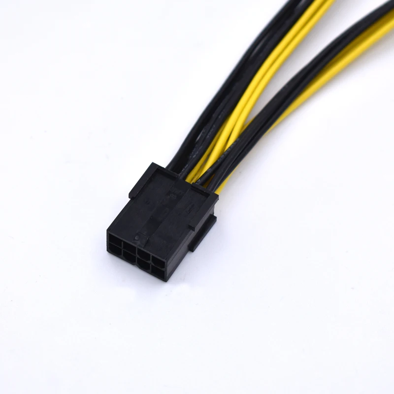 100 шт./лот высококачественный 8 контактный PCI E до 8(6 + 2) Pin 6 разветвитель 18AWG