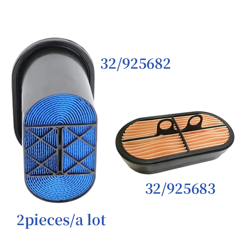 

2 шт. новый воздушный фильтр 32/925683 32/925682 элемент воздушного фильтра для тяжелых грузовиков JCB дизельный фильтр очиститель воздуха