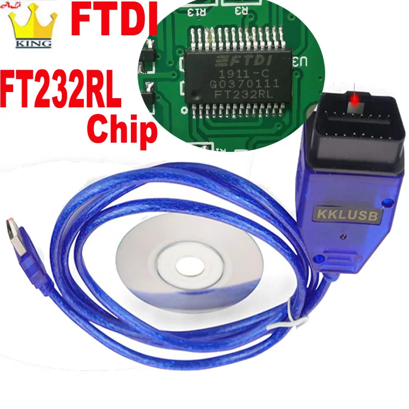 Инструмент сканера для VAG COM KKL 409 с чипом FTDI FT232RL VAG-KKL кабель VAG-COM инструмент
