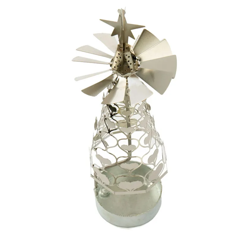 Креативный декоративный подсвечник миниатюрная модель Настольный с вращающимся