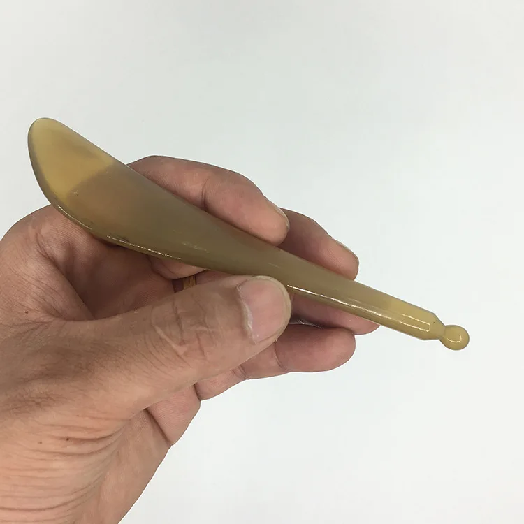 

Natural Ox Horn Scraping Plate Gua Sha Board Face Lift Spa Massage Tool Wrinkle Remover Chinese Traditional Acupuncture Scraper