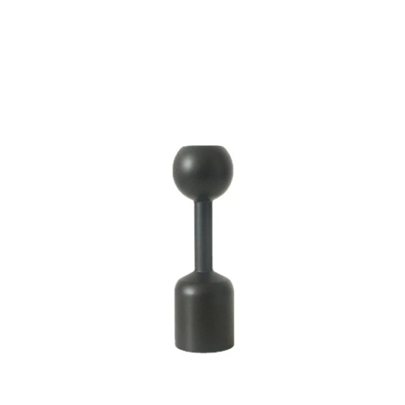 

Modern Candlestick Holder Set Home Decoration Accessories for Living Room Black Wood Candle Holder Candlestick Christmas Gift A