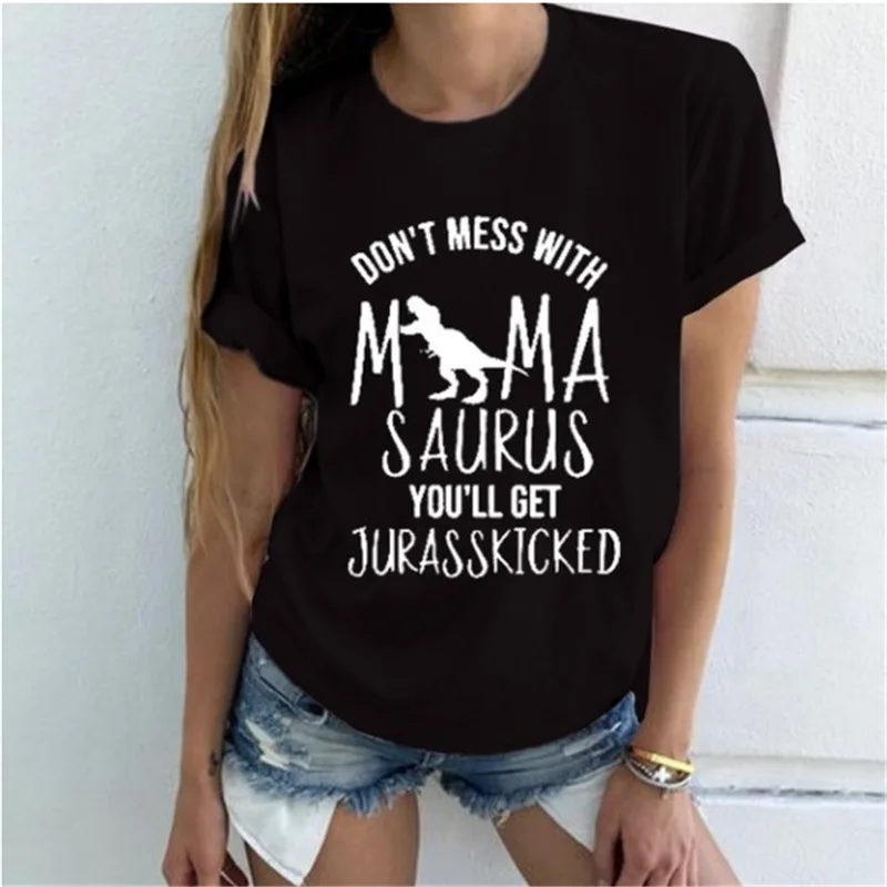 

Personalized Letter Printing O-Neck Short-Sleeved Women's T-Shirt Summer Casual Hipster Lrregular Printing Ladies T-Shirt Top