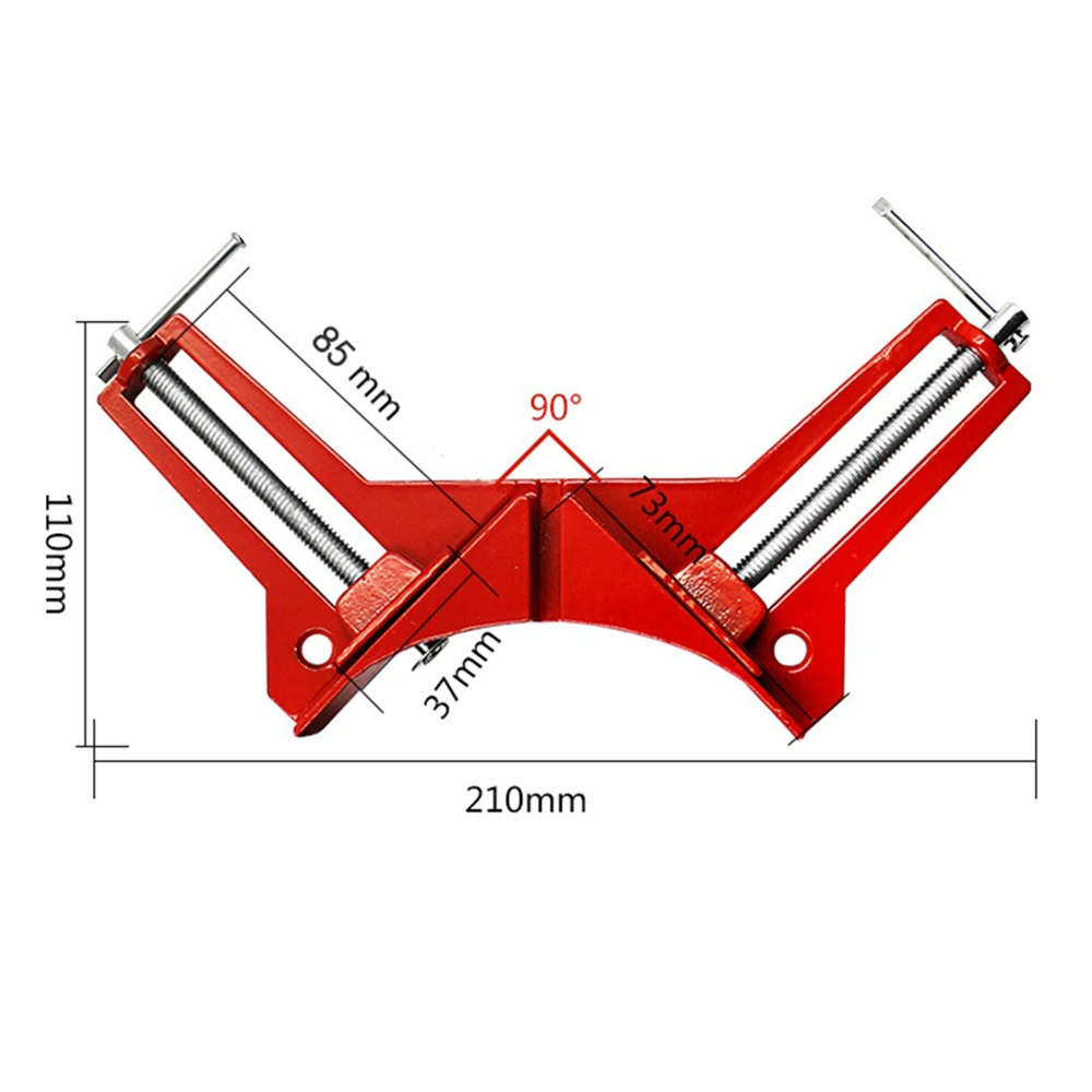 

Multifunctional 90 Degree Picture Frame Right Angle Clip DIY Glass Wood Quick Fixing Clip Adjustable Jaws Woodworking Hand Tools