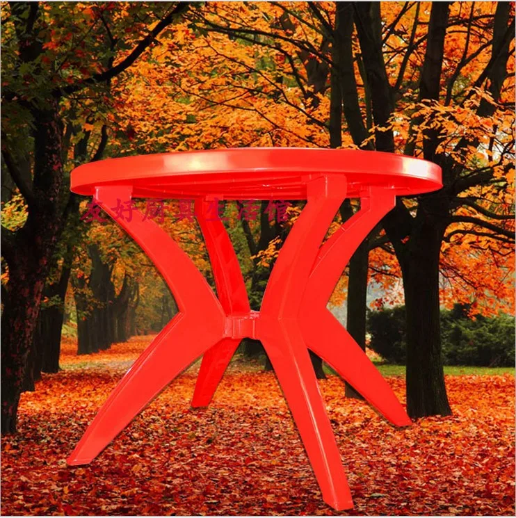 

Thickened Plastic Tables, Beach Round Square Outdoor Recreational Tables And Large Rows Of Table