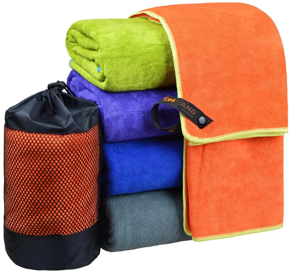 Полотенце для сушки волос из микрофибры Sunland 60x120 см спортивное полотенце банное с