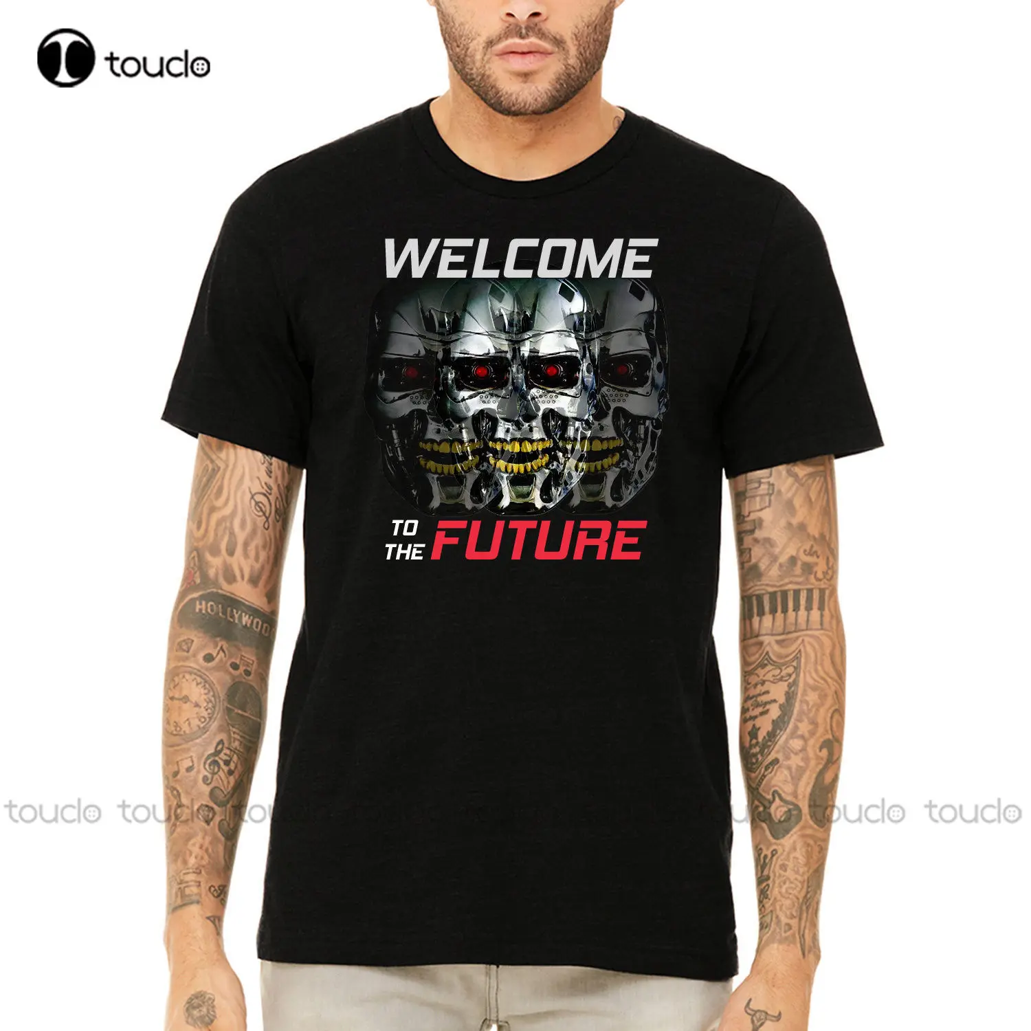 

Summer 100% Cotton Normal Welcome To The Future Pop Culture Super Soft Photo T Shirts Custom aldult Teen unisex