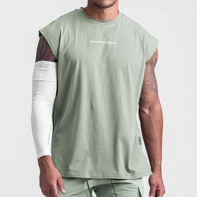 Майка мужская с надписью модная свободная уличная тенниска в стиле хип-хоп майка