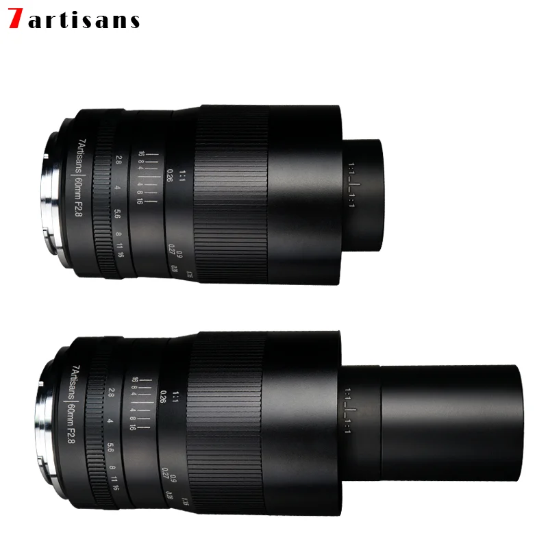 7artisans макро SLR 60 мм f2.8 Full HD Камера объектив рыбий глаз с постоянным фокусным